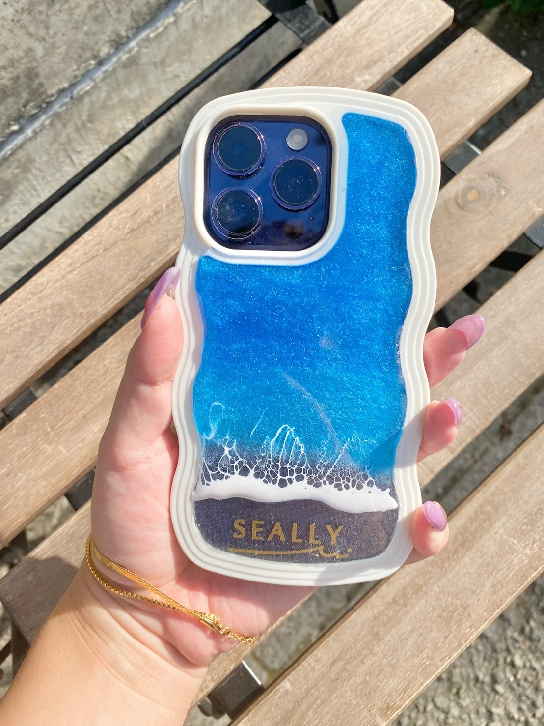 White Wave Ocean iPhone Case